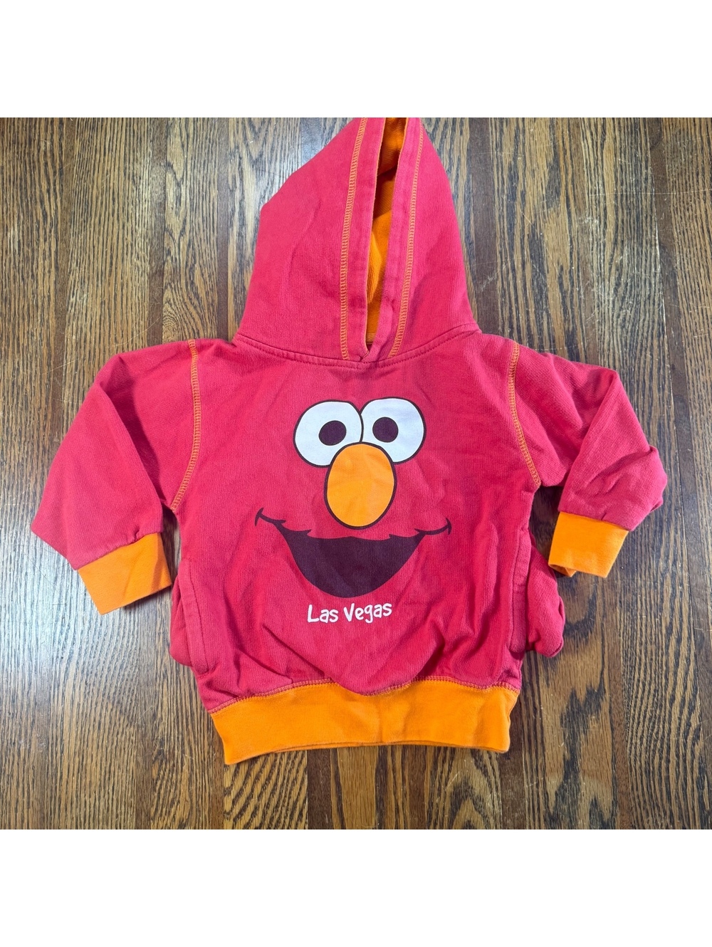 Vintage Sesame Street Elmo Las Vegas Hoodie Size M 3/4T
